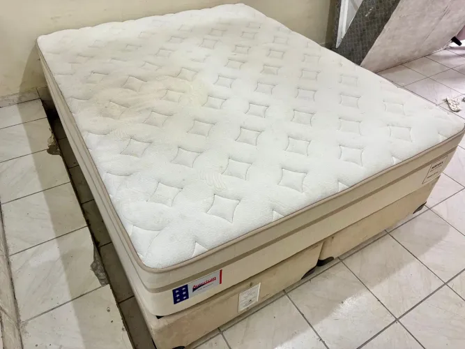 Cama box de casal Queen , cama de casal bipartida , cama Queen 