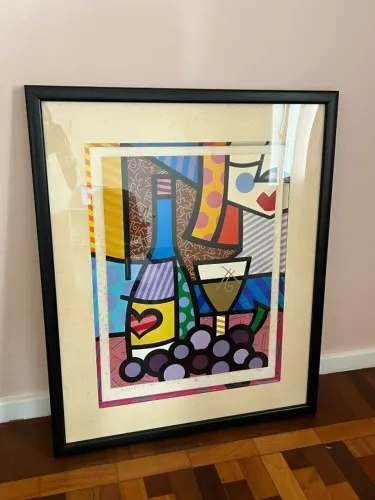 Quadro Romero Britto - Reprodução autênticada - 'TASTE OF LOVE'