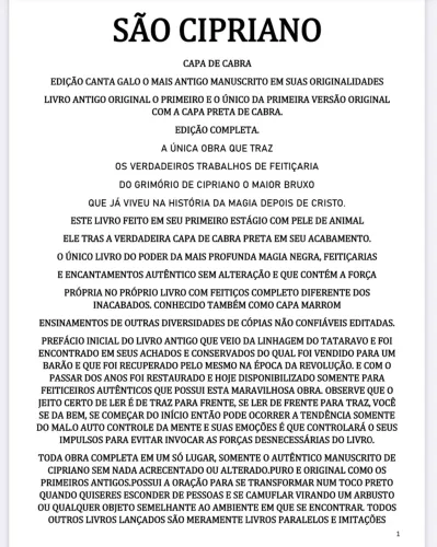 Livro Sao Cipriano PDF 598 páginas