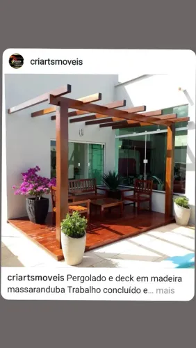 Playglouds em madeira, deck e pergolado 
