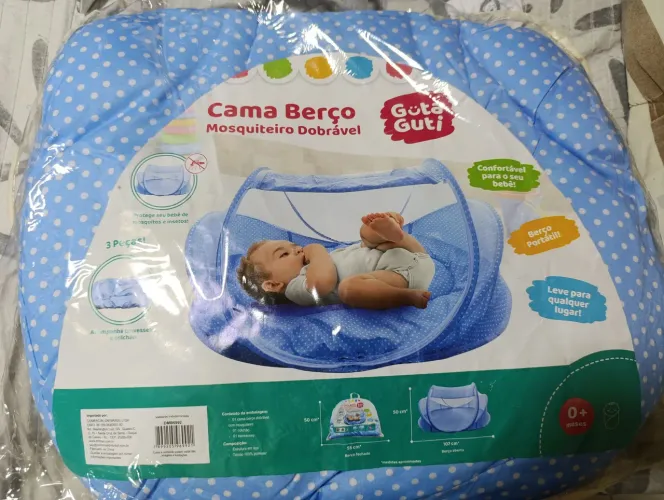 Cama berço, mosquiteiro dobrável 