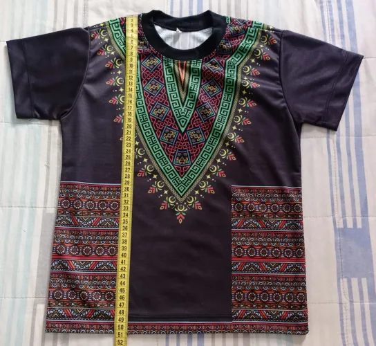 Camiseta Infantil Masculina Estampa Africana