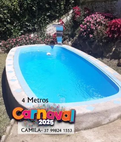 CA- Piscina de 4 Metros OVAL com 15 Anos Garantia !