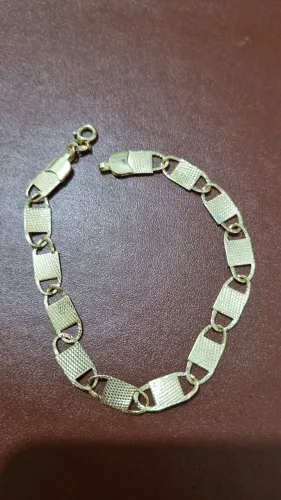 Pulseira banhada a Ouro Elegante