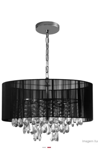 Lustre de cristais Master Diamond preto