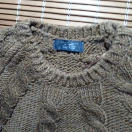 Suéter Zara Man Tricot Marrom