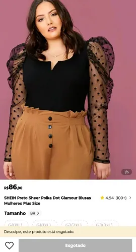 Blusa plus size