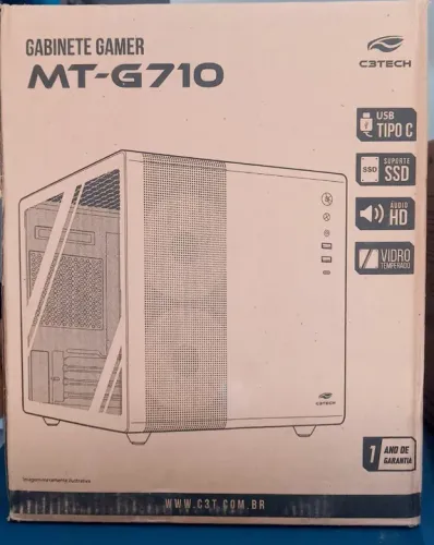 GABINETE GAMER AQUARIUS MT-G710 C3TECH NOVO LACRADO FRETE GRÁTIS PARA MACEIÓ