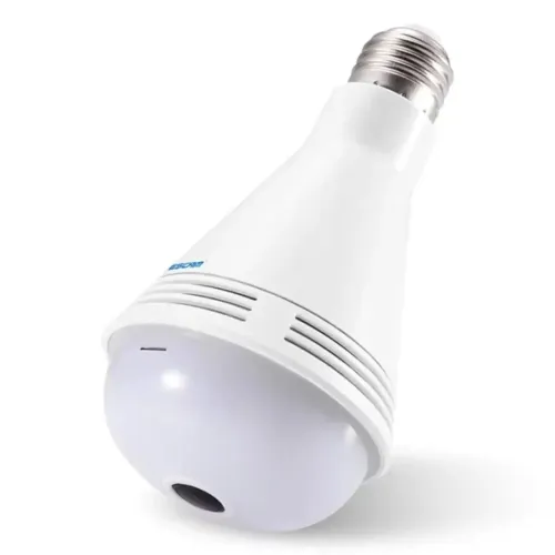 Câmera Lâmpada HD 1280x960p com Wi-Fi e Sensor de Movimento