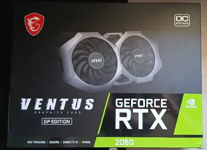 Placa de Video MSI GeForce RTX 2060 Ventus GP OC 6GB GDDR6