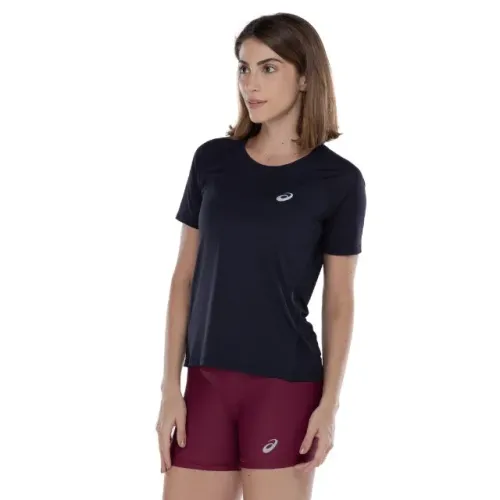 Camiseta Asics Respirável Feminina Original Tamanho M Preta