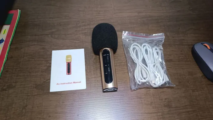 Microfone Sem Fio com Karaokê - Novo