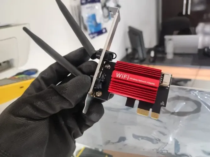 Placa de rede wifi 1200 Mbps - Nova