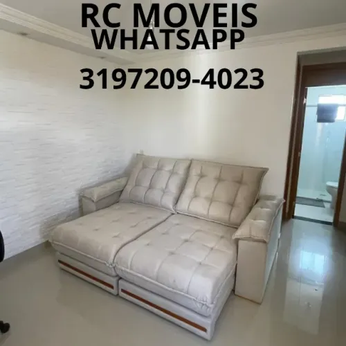 Sofá Barcelona Retrátil e Reclinável - Euro Pillow 30 cm com Molas Ensacadas