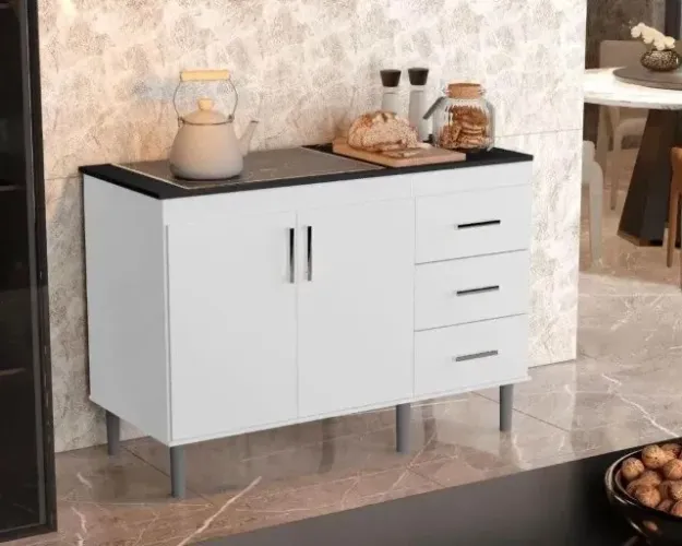 Balcão de Cozinha Branco