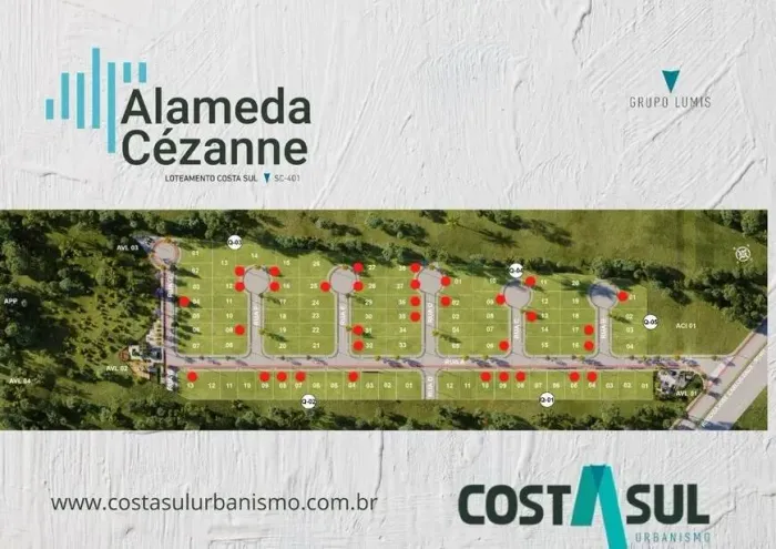 OPORTUNIDADE Terreno com 360 m² no loteamento Alameda Cezanne Canasvieiras