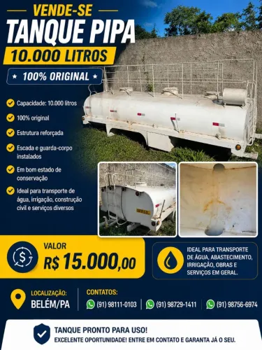 TANQUE PIPA 10.000 LITROS 