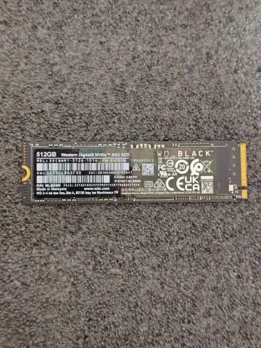 SSD M.2 NVMe 512GB WD_BLACK SN810 PCIe 4.0 (Até 6300MB/s) - Excelente Estado (Saúde 99%)