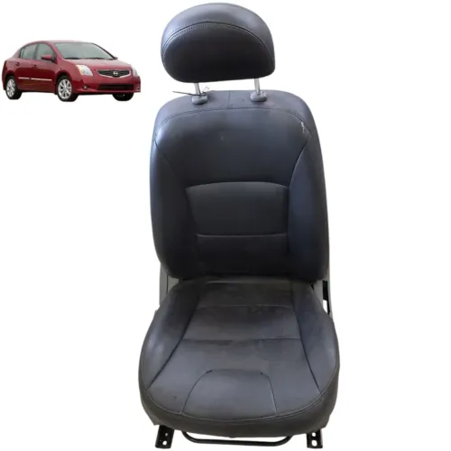 Banco Couro Dianteiro Direito Passageiro Nissan Sentra 2010  Preto