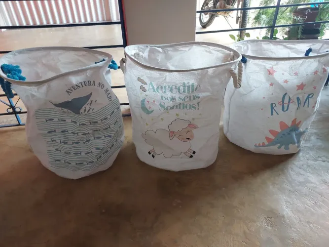 Sacos organização tema infantil