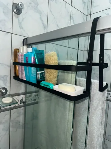 Suporte 2 em um para banheiro
