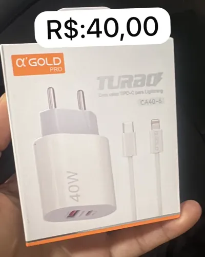 Carregador turbo 40w para iPhone