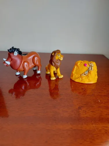 Lote 3 Miniaturas Antigas O Rei Leão Disney (Com detalhes - Ver descrição)