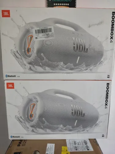 JBL Boombox 4 210w Branca [Lacrada com NF e 1 ano de garantia]
