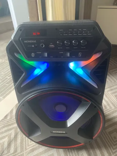 Caixa de Som Bluetooth Portátil Mondial CM-250 250W Recarregável TWS Preto