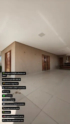 Alugo Casa Alto Padrão no Residencial Ninho, Mossoró-RN.