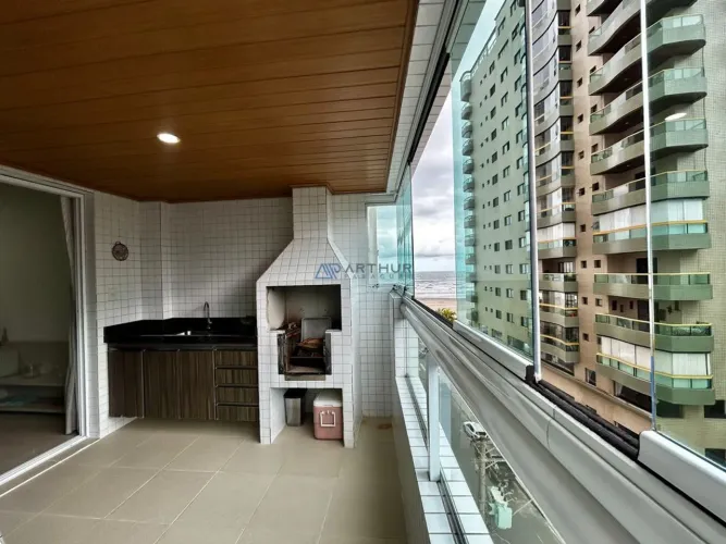 Apartamento à venda na Praia Grande no bairro Aviação com 03 quartos e vista mar