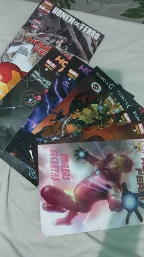 Homem de Ferro Marvel fase Bendis 8 edições 