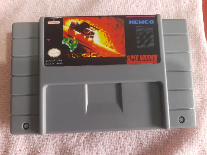 Top Gear 2 SNES,placa original da Nintendo, jogo em português.