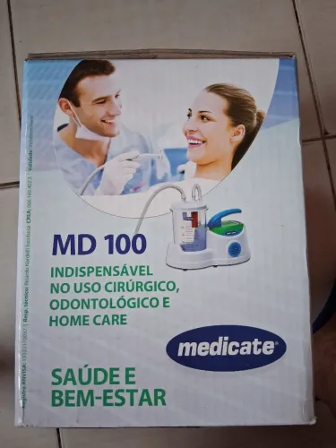 Aspirador cirúrgico de traqueostomia Medicate. Bomba aspiradora p/ secreção Liq. 1L.