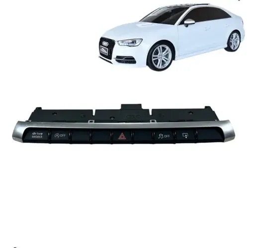Comando Pisca Alerta Painel Audi S3 A3 2.0 2014 2017 Preto