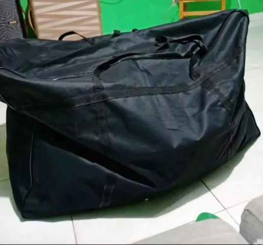 Sacolão Gigante Viagem Mudança Trabalho Dobrável Leve GGG 55x100x25 Sacoleira