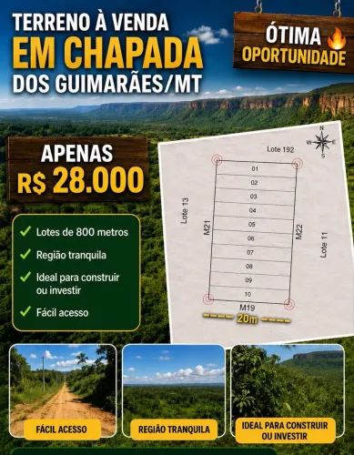 Terreno Chapada dos Guimarães-MT