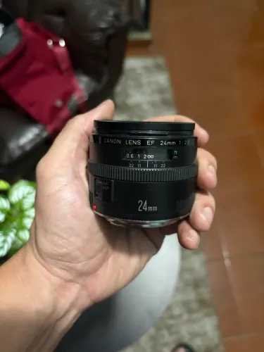 Lente canon 24mm 2.8 fullframe