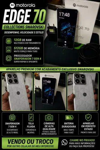 Motorola edge 70 12G/512G aceito troca