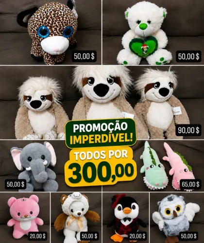 Ursos pelúcias todos