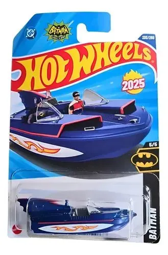 Hot Wheels - Batman 1966 Bat Boat 2025 Mattel Lacrado de Fábrica 