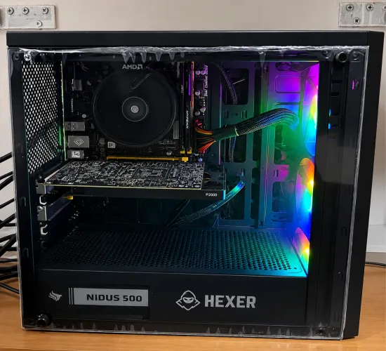 PC Gamer Ryzen 5 16Gb 240Gb SSD com placa de vídeo Quadro p2000 5Gb e Wi-Fi