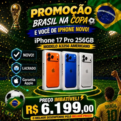 SUPER PROMOÇÃO! iPhone 17 Pro 12/256GB Aparelhos Novos Lacrados Com Garantia Apple