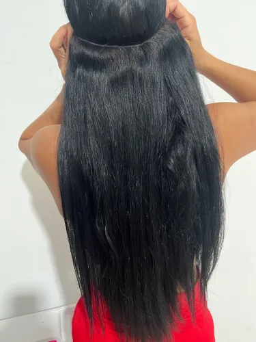 Mega Hair 55 cm, liso natural