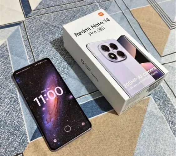 IMPECÁVEL! ?Redmi Note 14 Pro 5G 256GB - Lavender Purple (Roxo)