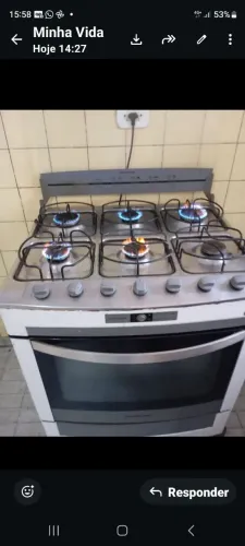 Fogão 6 bocas ótimo estado excelente pronto pra uso troco por kukitop também, valor$300,00