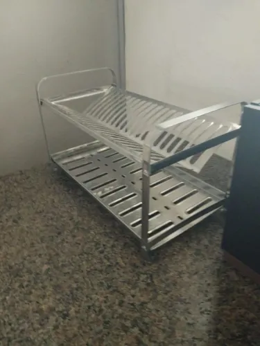 escorredor em aço inox grande 