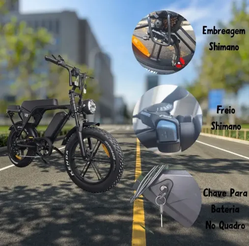 BICICLETA ELÉTRICA V8 750W ZERA