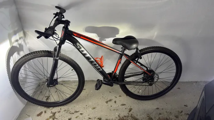 Bicicleta aro 29, freios a disco hidráulico