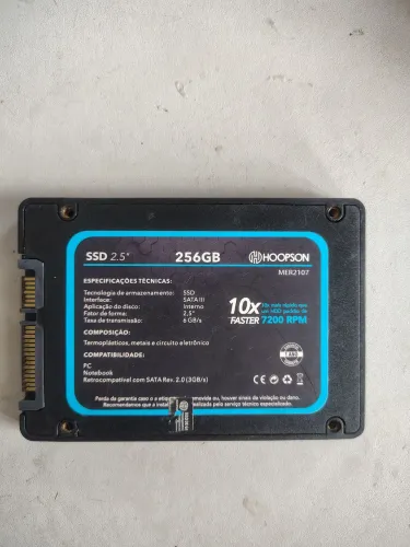Ssd 256 gigas com windows